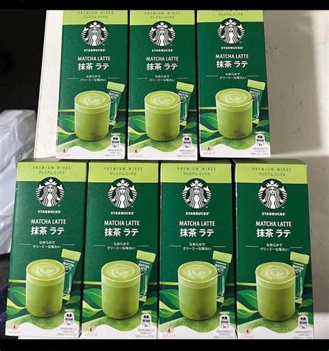 Starbucks Matcha Latte Powder Premium Mixes 4 Sticks, Food & Drinks ...