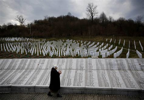 Srebrenica memorial to the 8,372 victims of Mladic genocide. Finally ...