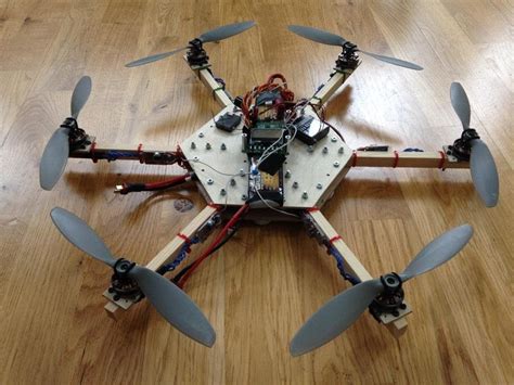 DIY hexacopter speed build and maiden flight. (wooden frame ...