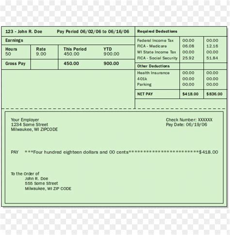 Printable Blank Payroll Checks