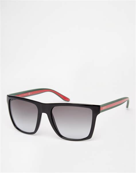 Lyst - Gucci Wayfarer Style Sunglasses in Black for Men