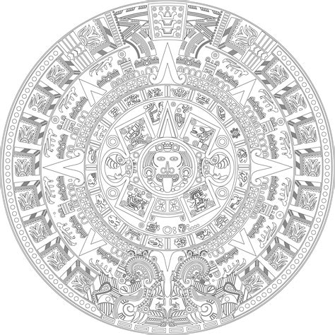 Aztec Calendar Svg