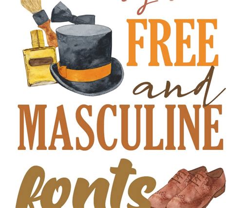 21 Free Masculine Fonts | i should be mopping the floor