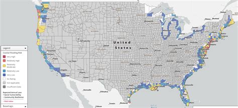 The national risk of coastal flooding in the United States as of 2023 ...