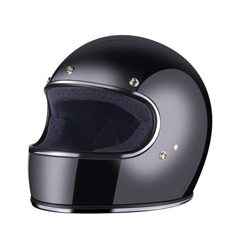 Vintage Retro Full Face Cafe Racer Motorcycle Helmet » MotoFlavour.com ...