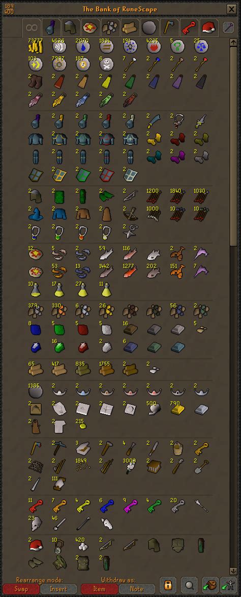 My F2P Bank Layout : r/W385