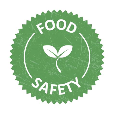 Food Safety Icons, Safe Food Badge, Seal, Tag, Label, Sticker, Emblem ...