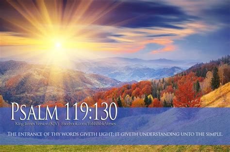 Bible Verse Psalm 119:130 Sun Rays Mountains Wallpaper | Beautiful ...