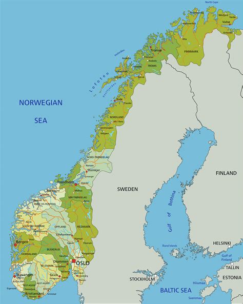 Norway Map - Guide of the World