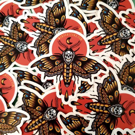 ☠ Moth : stickers