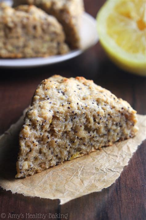 Lemon Poppy Seed Scones | Amy's Healthy Baking