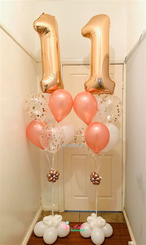 Number 1 With Helium Balloons - A&E BalloonArt