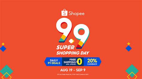 Shopee 9.9 Sale 2021 offers Daily 1 Peso deals, free shipping, 20% ...