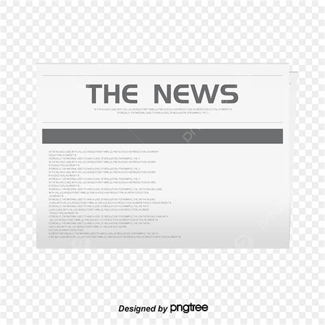 Blank Newspaper PNG Image, Blank Newspaper Vector Material, Newspaper ...