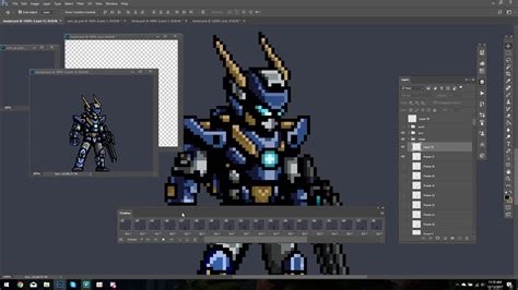 Pixel Art Mech Suits