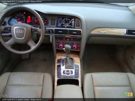 Beige Interior Dashboard for the 2005 Audi A6 3.2 quattro Sedan ...