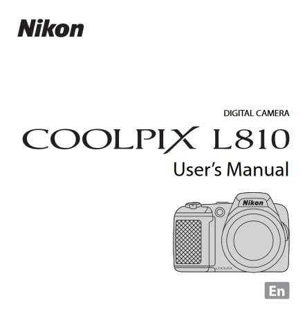 Nikon Coolpix L810 Manual - FREE Download User Guide PDF