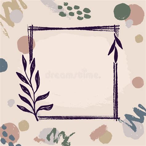 Creative Minimalist Hand Draw Abstract Art Background. Modern Aesthetic ...