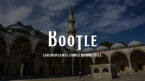 BOOTLE Font : Download Free for Desktop & Webfont