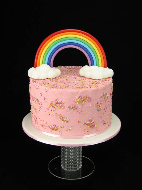 Pink Rainbow Cake | Pink birthday cakes, Cake, Raspberry cake filling