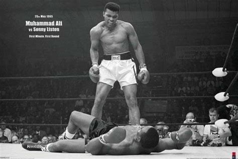 Muhammad Ali Sonny Liston Poster