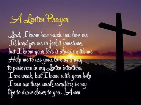 Lenten Prayer - The Southern Cross Lent Prayers, Spiritual Prayers ...