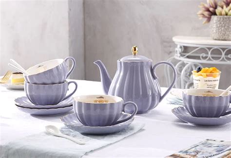 British Afternoon Tea Set Luxury Nordic Style European Ceramic Home ...