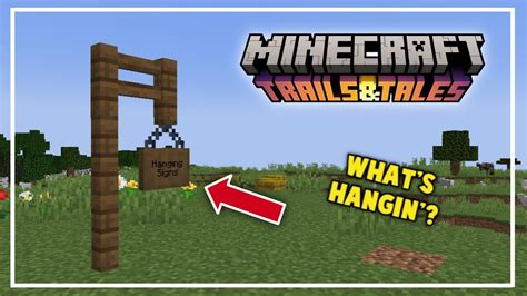 How to Craft and Use Hanging Signs in Minecraft - YouTube