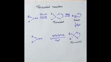 Thioacetal Reaction. - YouTube