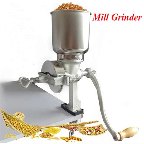 Iron Mill Grinder Hand Crank Manual Grains Chinese Herbal Medicine Oats ...