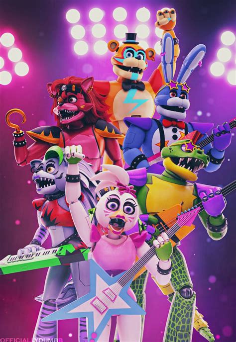 Fnaf SB Glamrock Poster by officiallydumbb on DeviantArt | Fnaf freddy ...