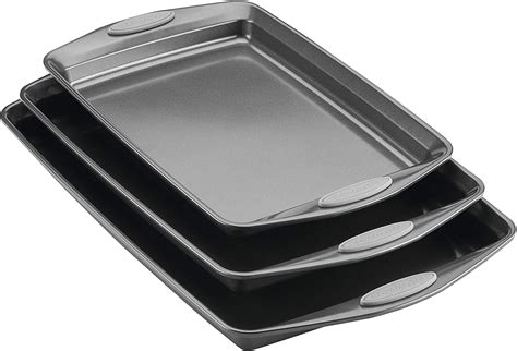 Rachael Ray Nonstick Bakeware Set with Grips, Nonstick Cookie Sheets ...