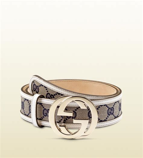 Gucci Original Gg Canvas Belt With Interlocking G Buckle in Blue for ...