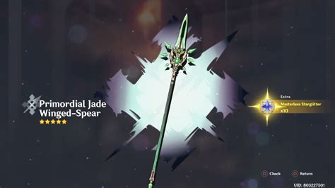 Genshin Impact: Primordial Jade Winged Spear Guide