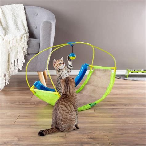 petmaker interactive cat toy rocking activity mat- swing playing ...