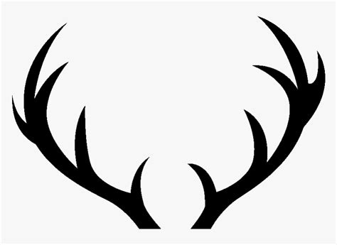 Red Deer Antler Sticker Clip Art - Transparent Background Antler ...