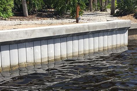 Compare Concrete Seawall with Vinyl Seawall | TRULINE® Wall System