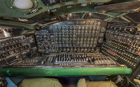 The flight engineer station on the B-36, probably the most intimidating ...