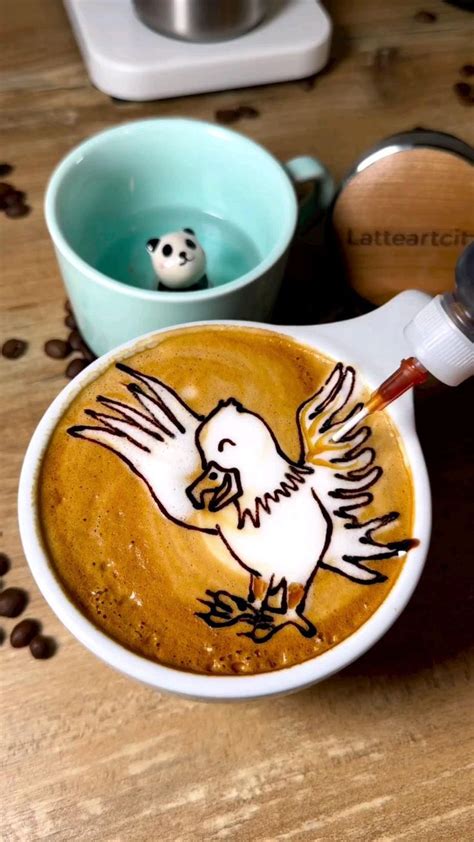 Latte Art cute Eagle drink or pass?🦅 @lattteartcity | Coffee recipes ...