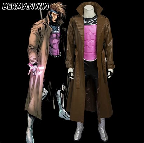 BERMANWIN High Quality Gambit costume adult Men Halloween costume ...