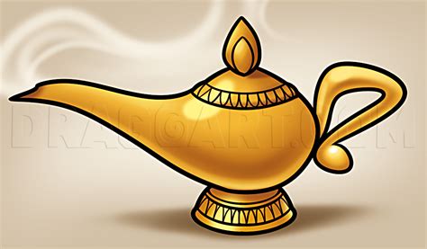 How To Draw A Genie Lamp, Step by Step, Drawing Guide, by Dawn | Genie ...