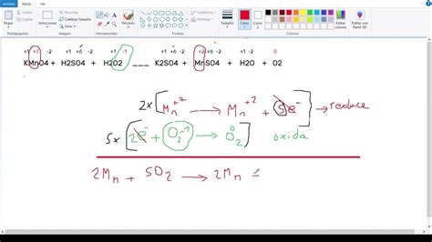 KMnO4 + H2SO4 + H2O2 + MnSO4 + O2 + K2SO4 + H2O - Método Redox - YouTube