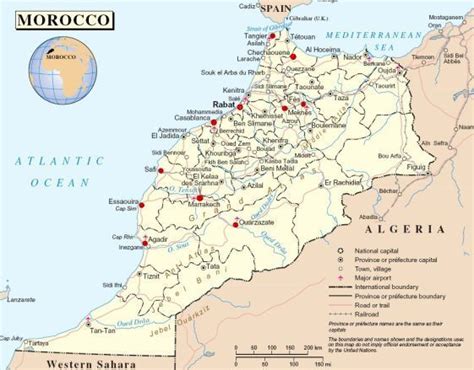 About Morocco - Map of Morocco