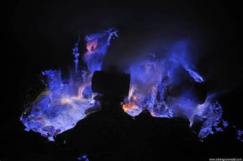 Volcano in Ethiopia is spewing out blue lava... sort of