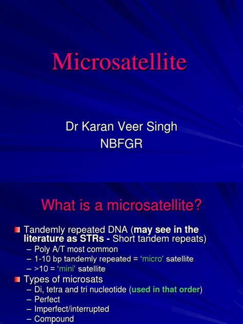 Microsatellite | PDF | Microsatellite | Genetics