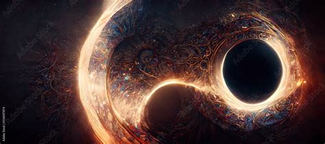 Black Hole in Space Fantasy Artistic Vision - Digital Art, Concept Art ...