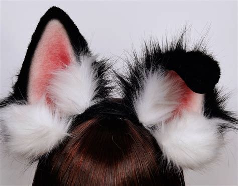 4.7 Realistic Black Dog Ears headbandRealistic Black | Etsy