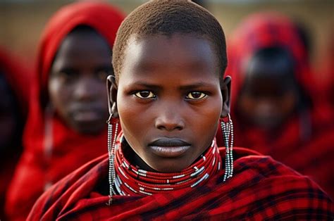 Premium Photo | Maasai african man Tribal man person traditional cloth ...