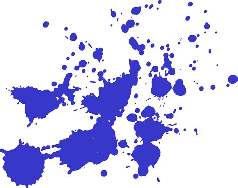 10 Blue Paint Splatters (PNG Transparent) | OnlyGFX.com