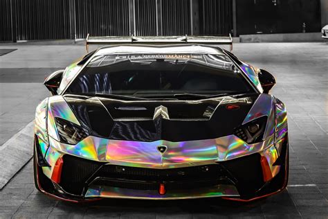 Lamborghini Aventador - Rainbow Chrome wrap | WrapStyle